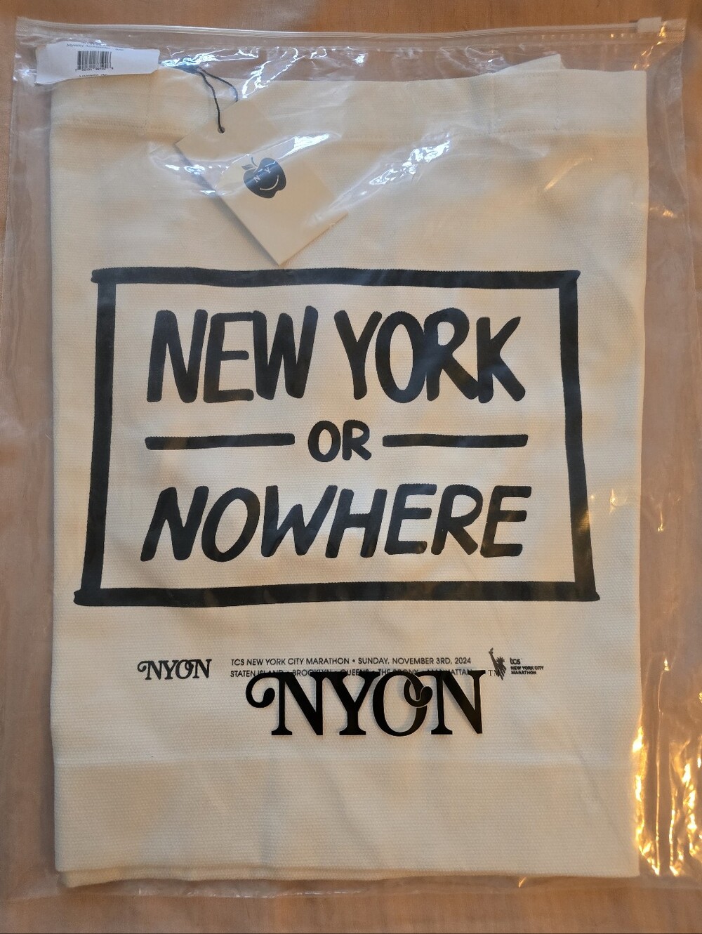 NWT New York Or Nowhere (NYON) B&W Tote Bag